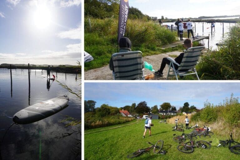 Billedcollage med elever fra Adventure Efterskolen