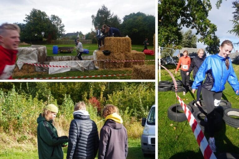 Adventure Efterskolen billedcollage af elever til x-race