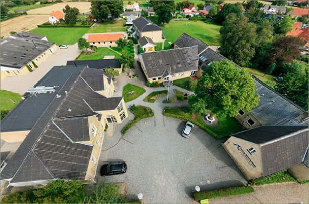 Adventure Efterskolen set fra luften